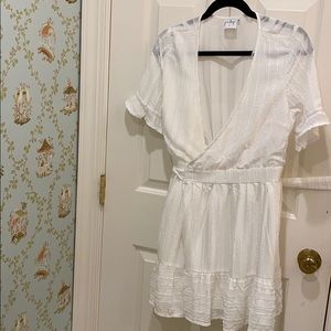 Princess Polly wrap white dress